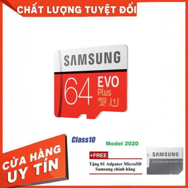 [Thanh Lý] Thẻ Nhớ MicroSDXC Samsung EVO Plus U1 64GB 100MB/s MB-MC64H 2020 - Bảo Hành 5 Năm