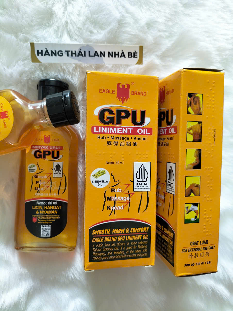 Dầu gừng sả xoa bóp GPU Indonesia 60ml