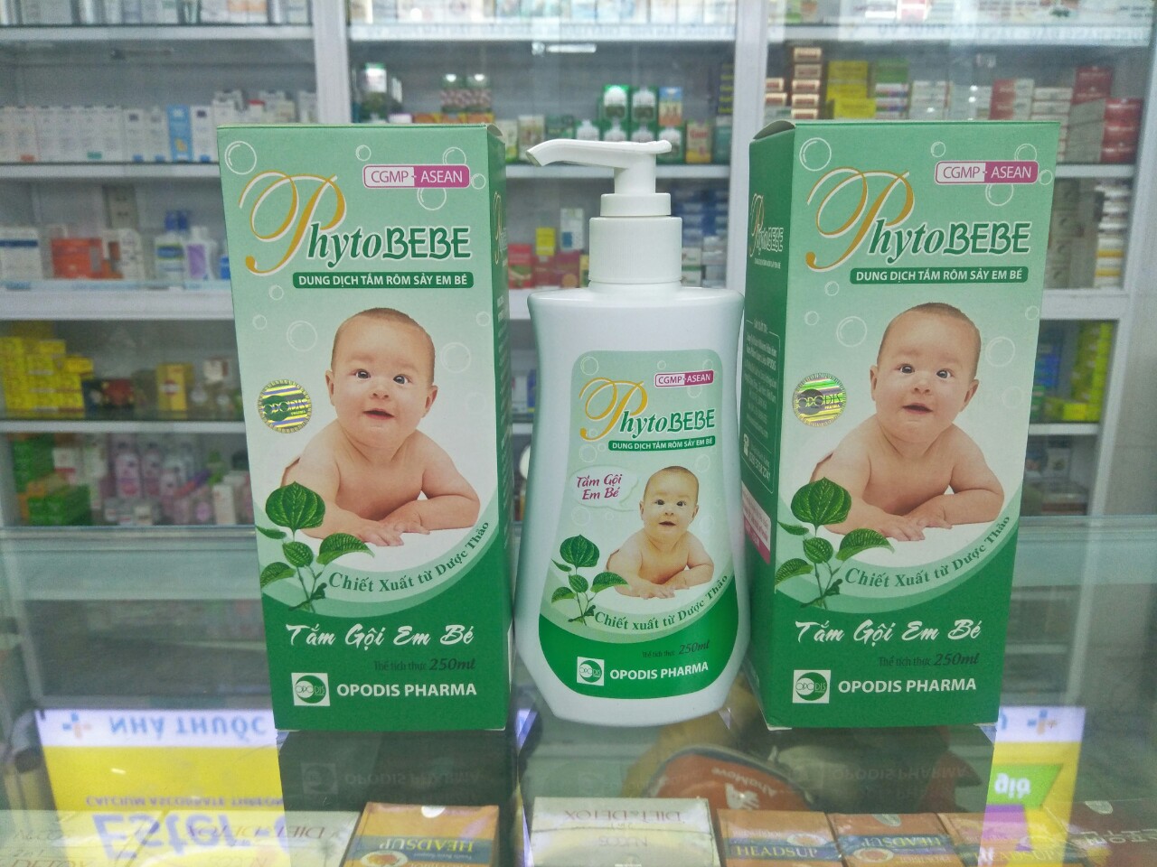 Dung dịch tắm rôm sảy em bé Phytobebe 250ml và 100ml