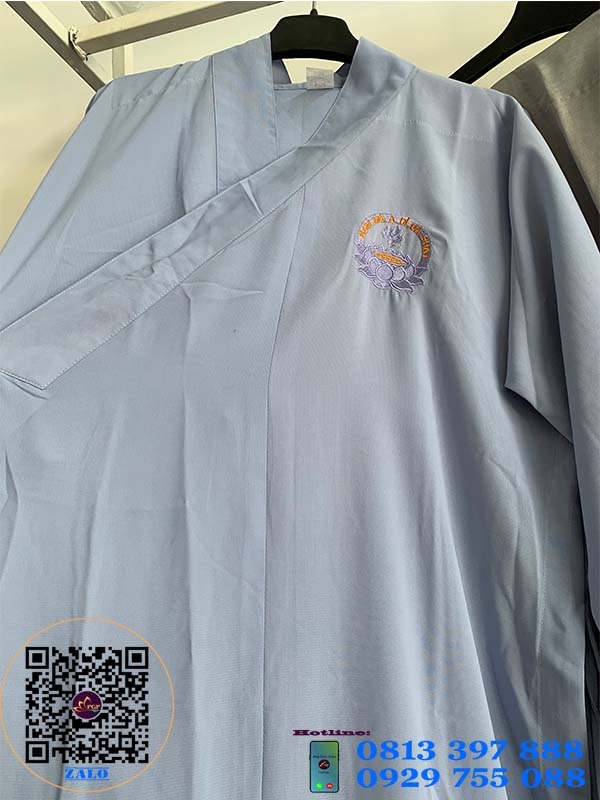 Áo Tràng Silk Phật Tử (vải siêu mát)