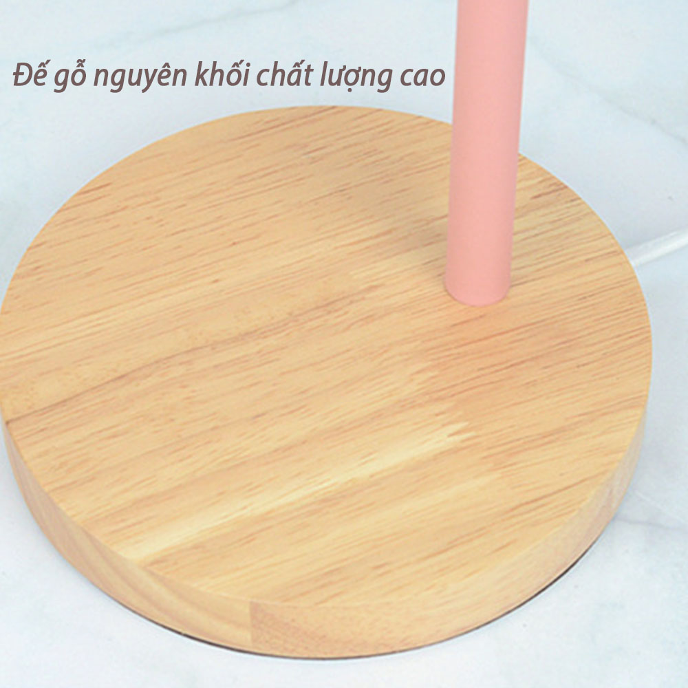 Đèn Để Bàn Học Chống Cận Đế Gỗ Bóng Led