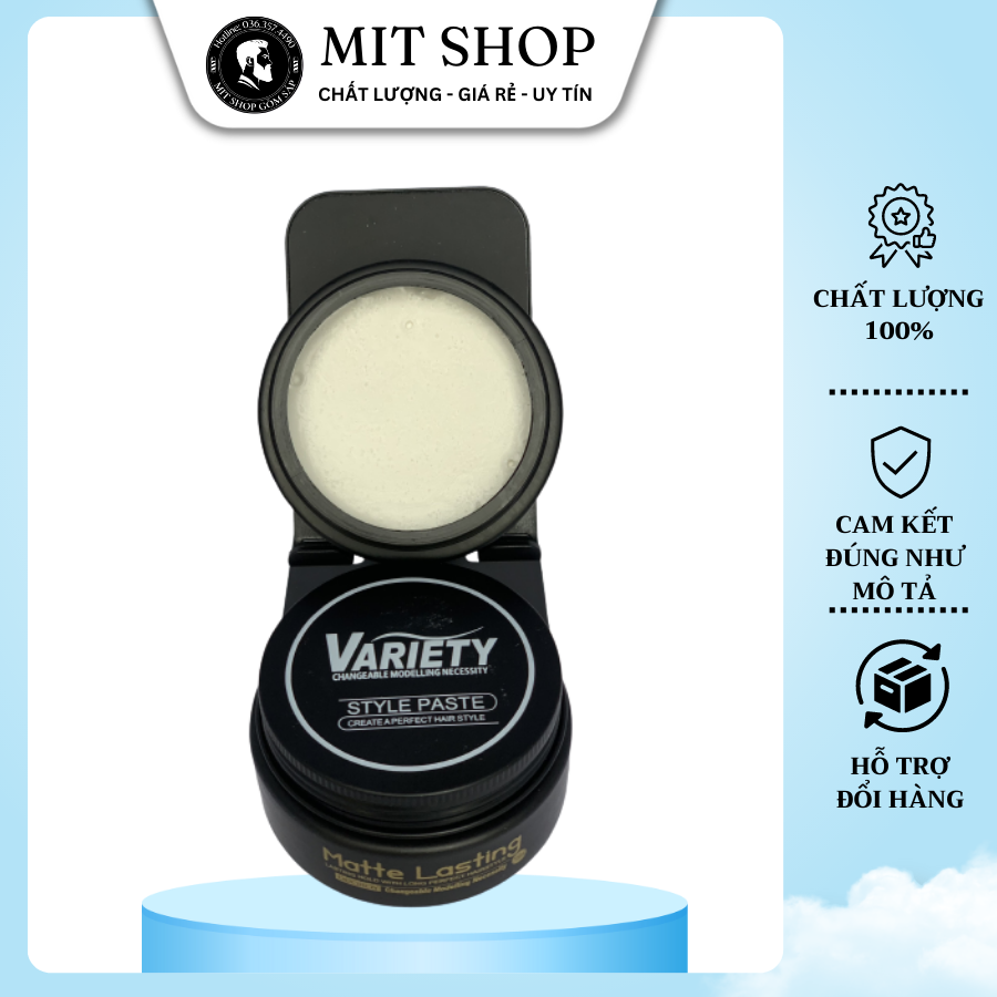 Sáp vuốt tóc VARIETY MATTE LASTING 100g [ẢNH TỰ CHỤP - HÀNG NGON]