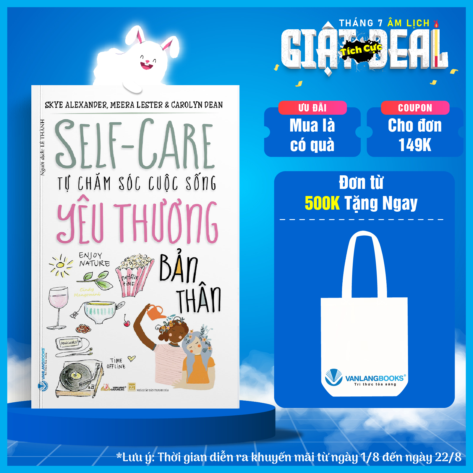 Sách Self-care Tự Chăm Sóc Cuộc Sống Yêu Thương Bản Thân-Vanlangbooks