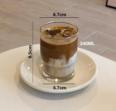 Ly thủy tinh 2 tầng 202ml 240ml luk.104007