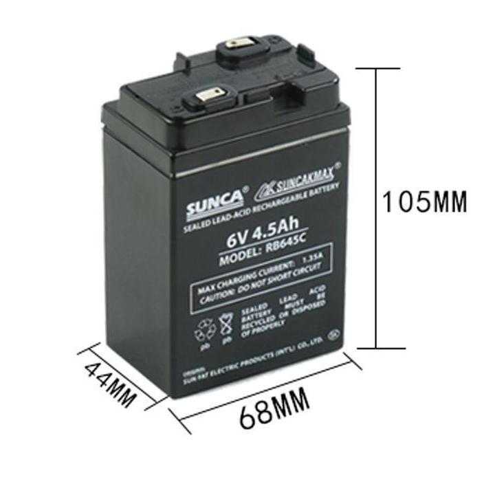 Bình Acquy 6V 4.5Ah Dùng Cho Xe Điện Trẻ Em