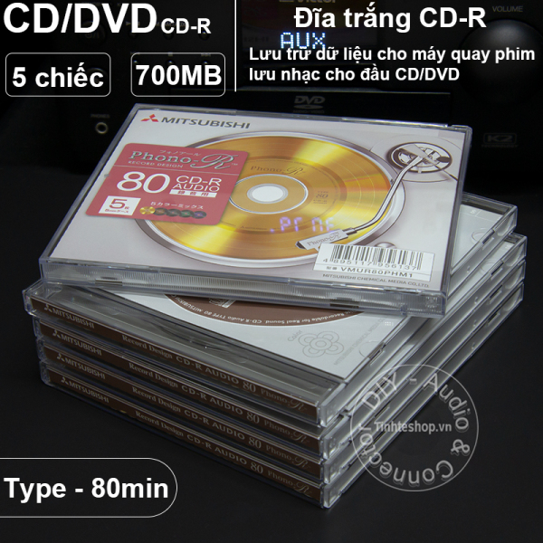 Bảng giá 5 chiếc - CD phono 700Mbps Misubitshi type-80 model - VMUR80PHM1 Phong Vũ