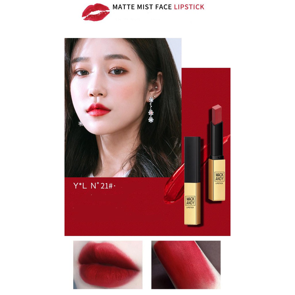 [GIẢM 5% ĐƠN 129K][HCM]Son Nhung Lì Lipstich Mack Andy