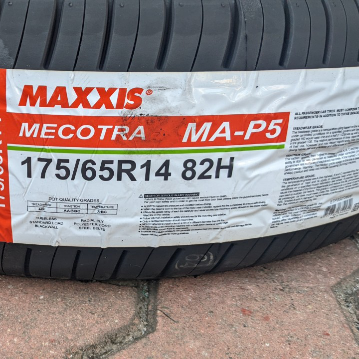 175/65R14 MAP5 Lốp ô tô MAXXIS Thái Lan