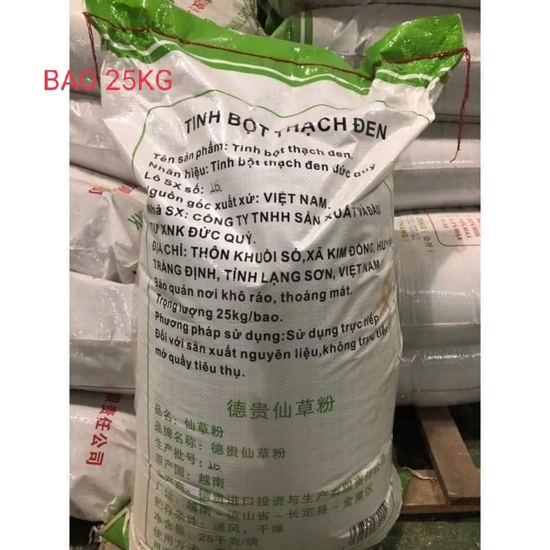 Tinh bột thạch đen ( 1kg bột thạch làm được 20-25kg thạch thành phẩm)