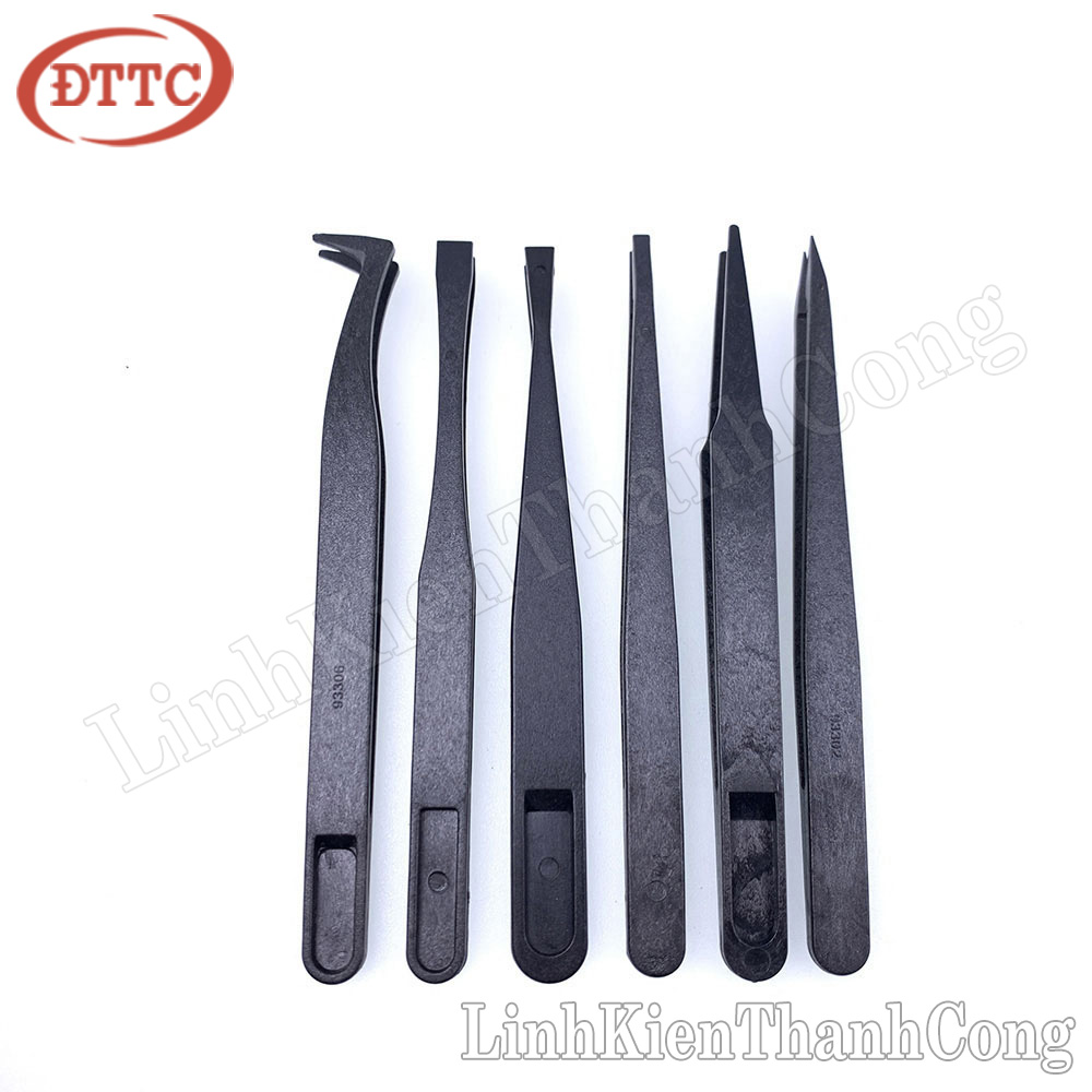 Bộ 8 chiếc nhíp panh kẹp nhựa chống tĩnh điện