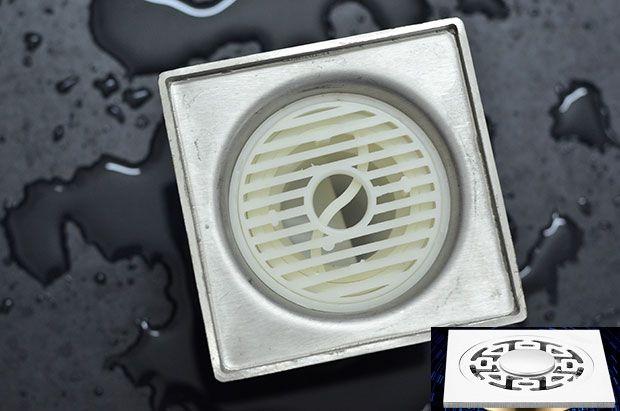 PHỄU THOÁT SÀN CHỐNG MÙI INOX NX130-L (98X98MM)
