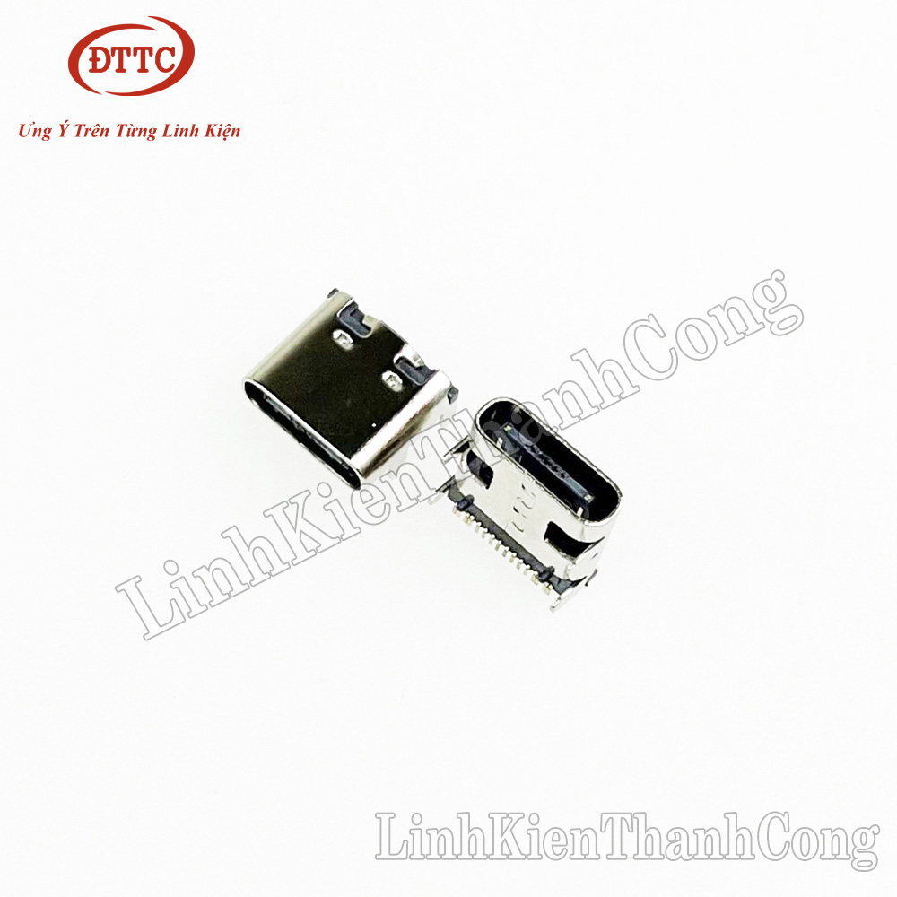 Chân Sạc Cổng USB 3.1 Type-C 16P 16 Chân SMD