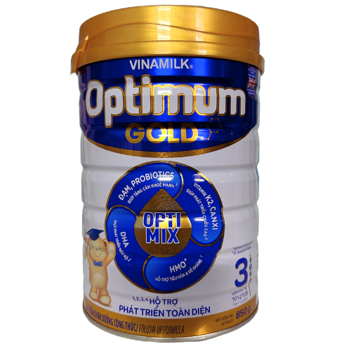 Sữa optimum gold 3 HMO lon 850gr