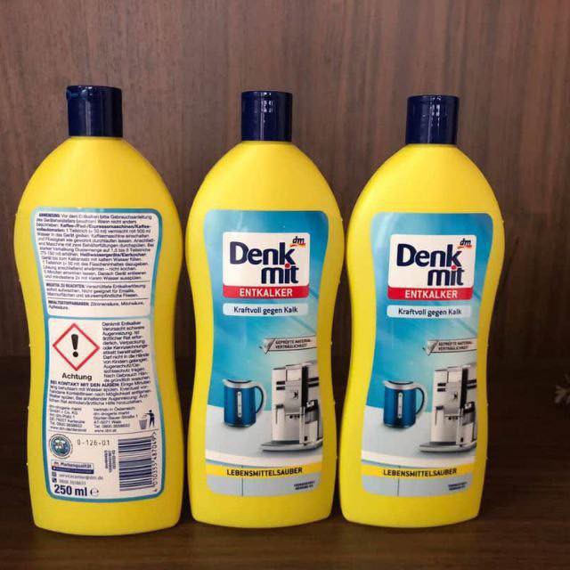 DUNG DỊCH RỬA CẶN CANXI DENKMIT MẪU MỚI (250ML)