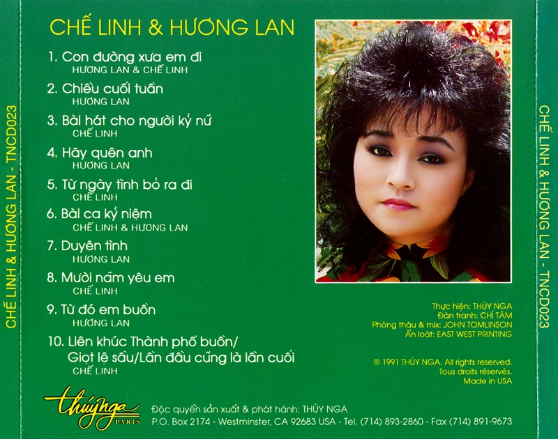 [MDCD] Đĩa CD Chế Linh Hương Lan Tuyển chọn