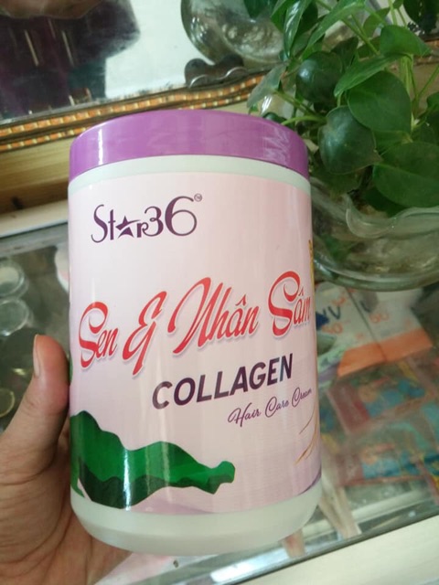 Hấp Ủ xả tóc Sen & Nhân Sâm & collagen cô đặc 500, 1000ml
