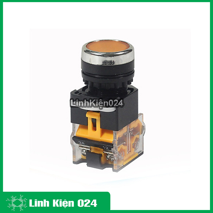 Nút nhấn đề giữ trạng thái không đèn la38-380v 10a 1 đóng 1 mở