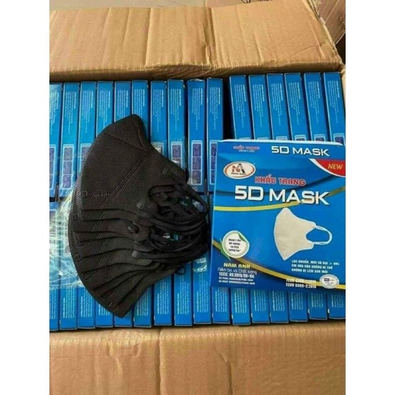 Hót [ Combo 5 HỘP 50 cái ] Khẩu Trang 5D Mask Famapro Cao Cấp Bảo vệ sức khoẻ
