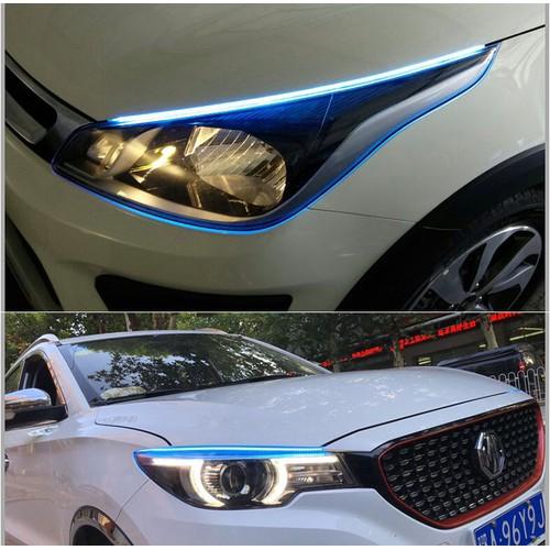 [HCM]Bộ 2 Led dây độ mí mắt ngoài xe ô tô 2 in 1 45cm xi nhan chạy đuổi
