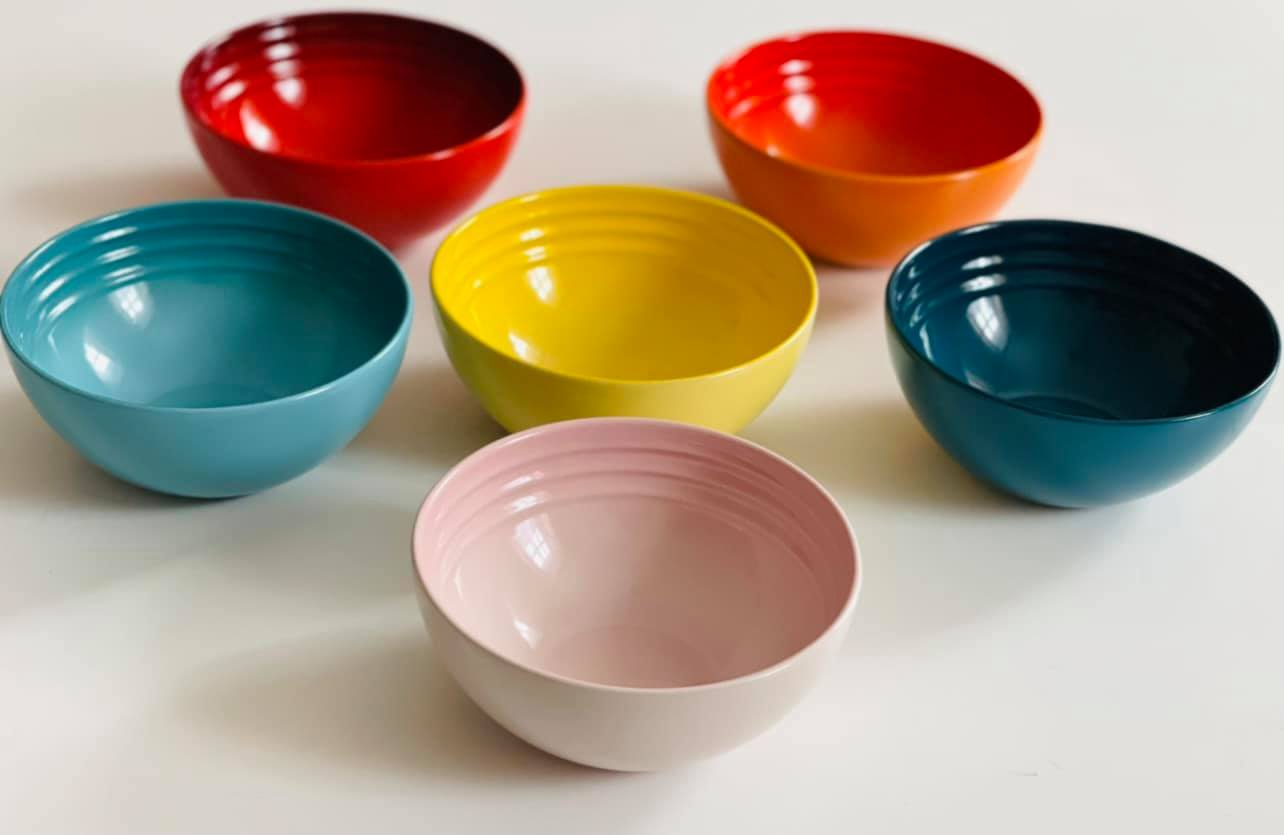 Set 6 bát ăn cơm cầu vồng le creuset 12cm