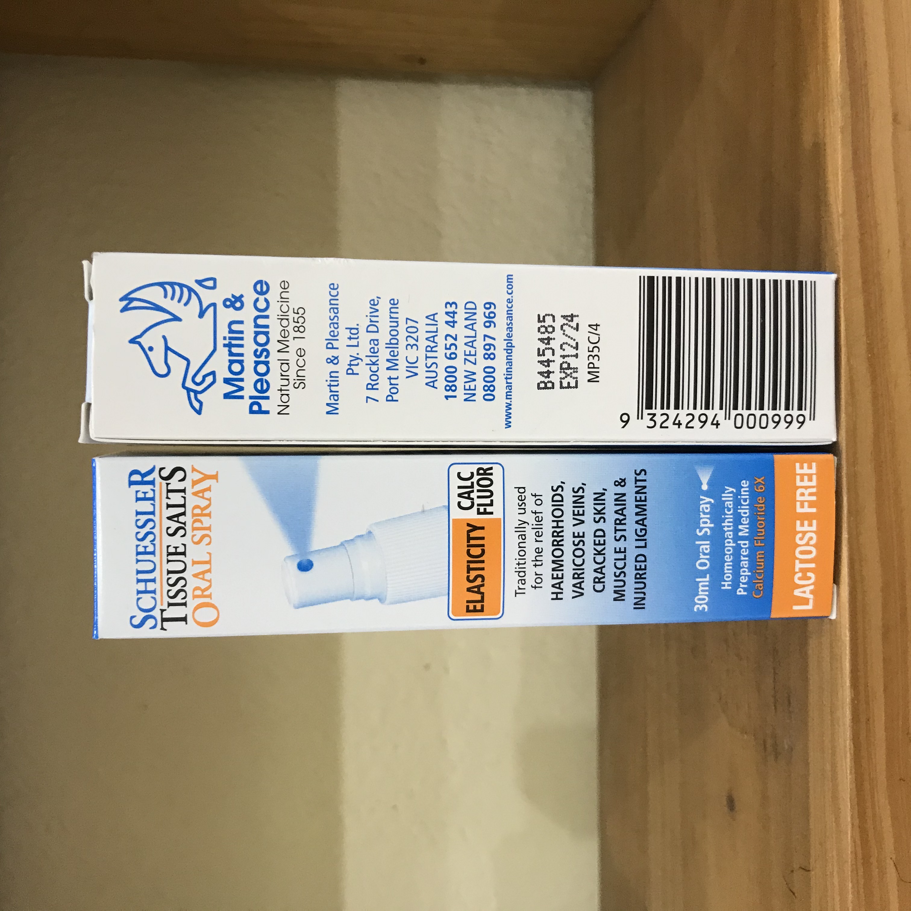 Tissue Salts Oral Spray Elasticity Calc Flour