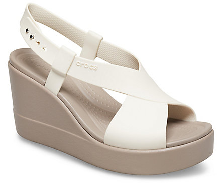 GIÀY, SANDAL ĐẾ XUỒNG CROCS- BROOKLYN 8CM