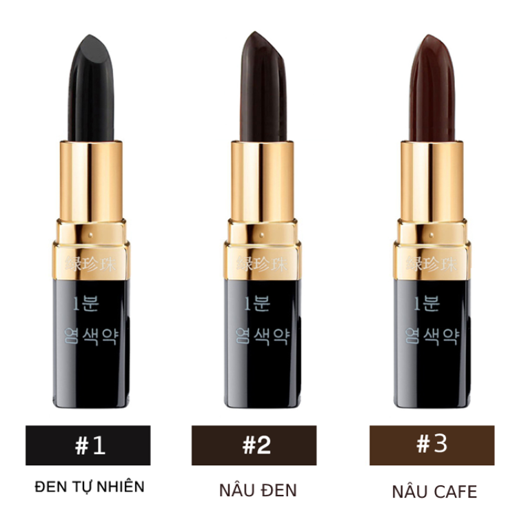Son Nhuộm Tóc VERONNI Son Phủ Tóc Bạc Tạm Thời Tiện Dụng- 3 Màu Chọn Lựa