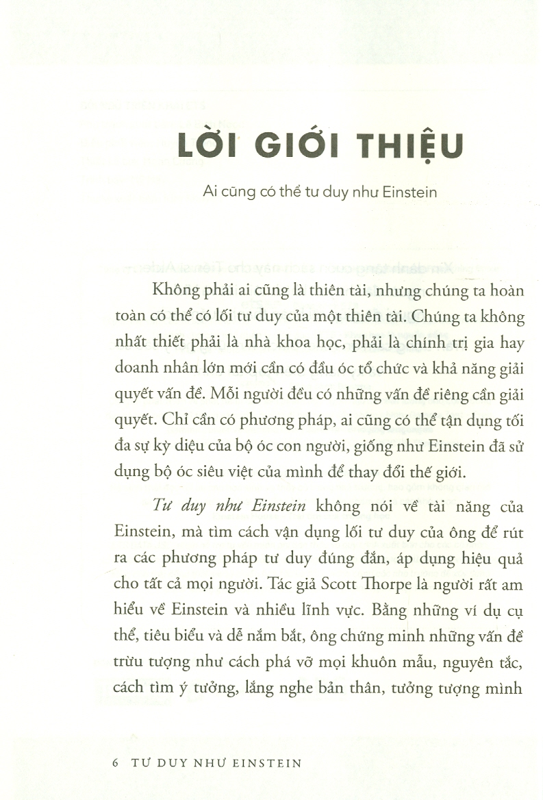 " Tư Duy Như Einstein"