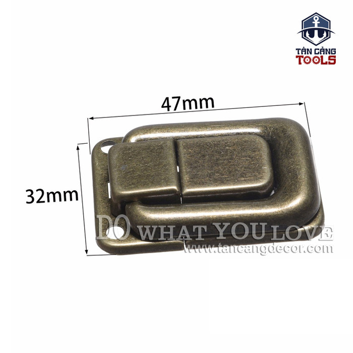 Khóa hộp Đơn Cổ điển 39 – KT:4.7cm