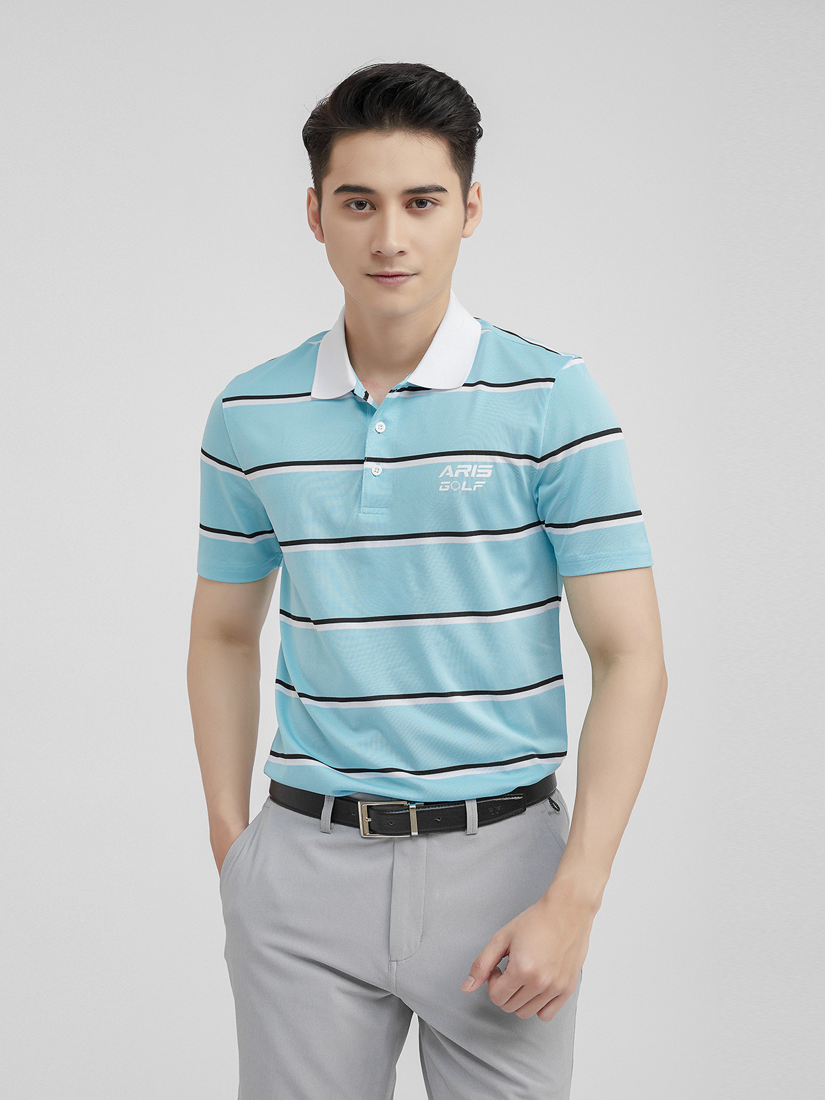 Aristino áo polo Golf nam phom Golf fit mềm mịn co giãn APSG09S1 habi88