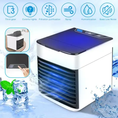 Portable Air Cooler Fan Mini USB Fan Air Conditioner Humidifier Purifier Desktop Air Cooling Fan For Office Home