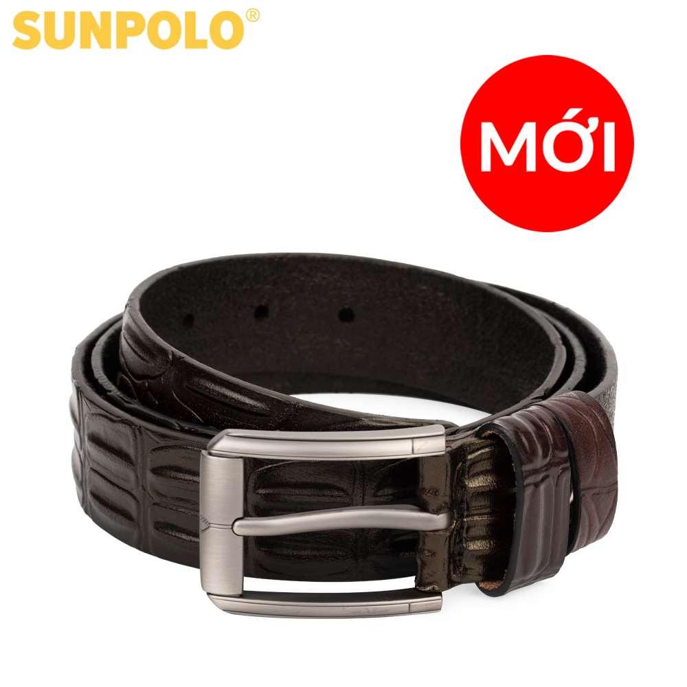 Thắt lưng nam da bò sunpolo khóa lỗ bsbk52
