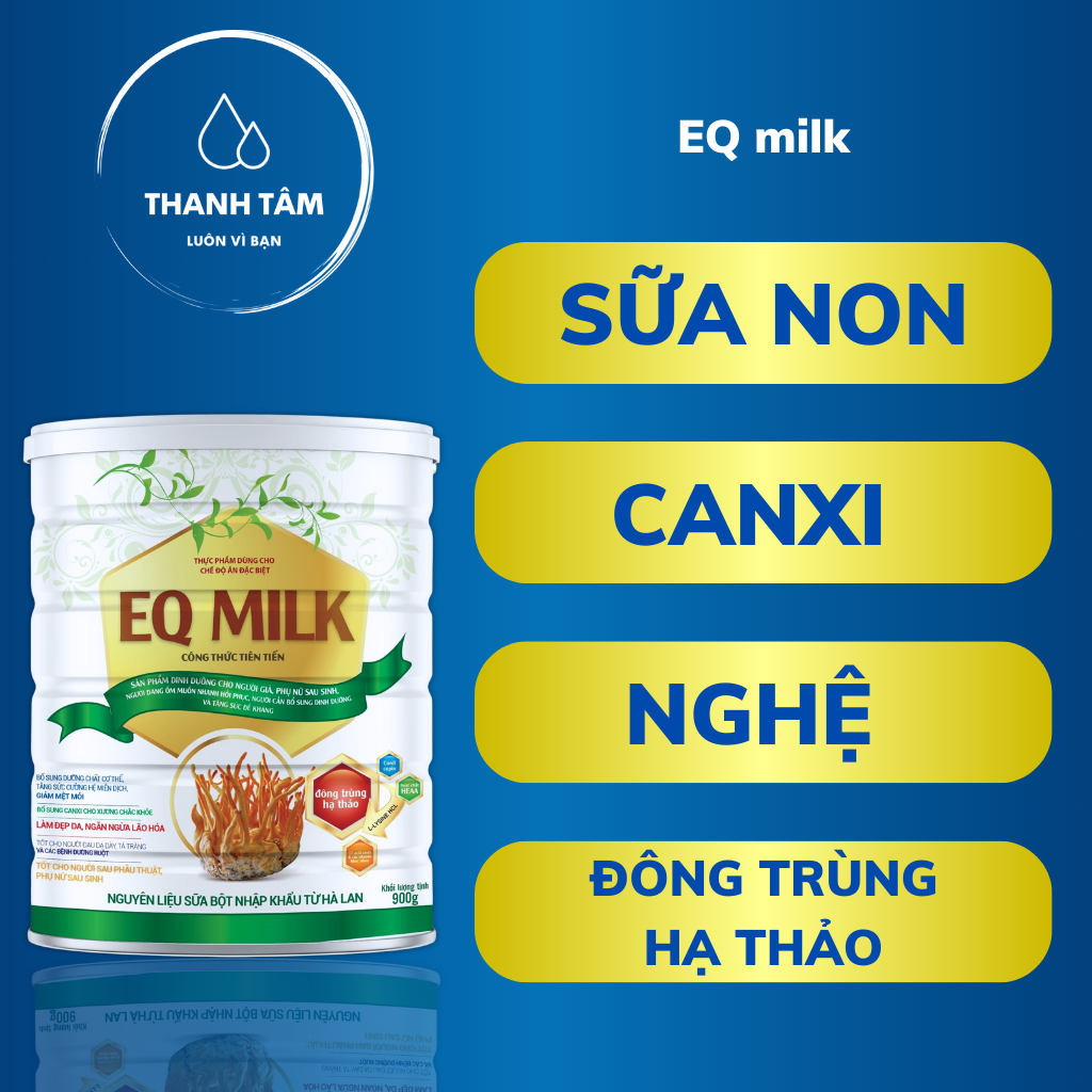 (Mua 5 tặng 1) sữa nghệ EQ milk VIETNAM24H 900g
