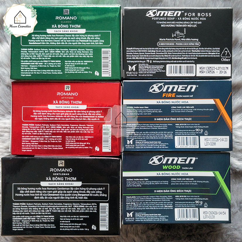 Xà Bông Cục Romano, Xmen 90g