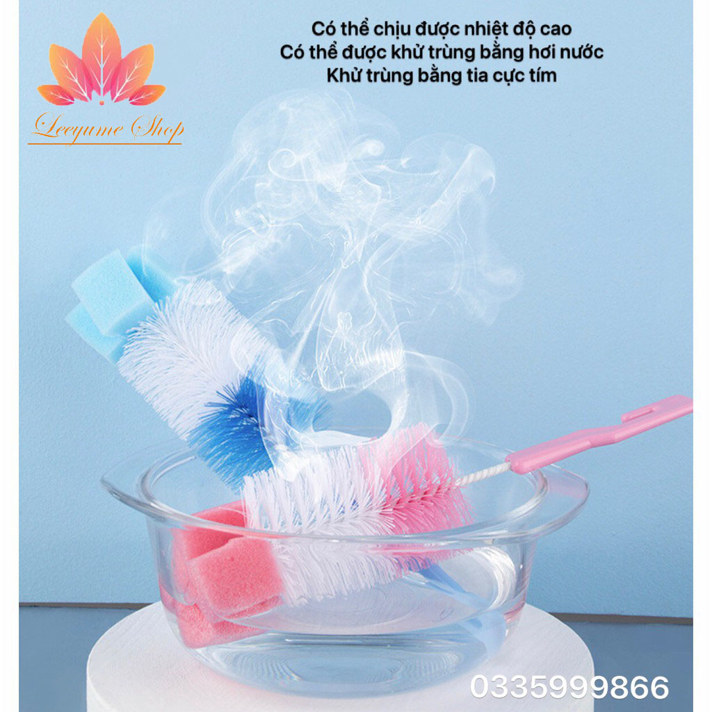 BỘ CỌ RỬA BÌNH SỮA & NÚM TI CHO BÉ CAO CẤP