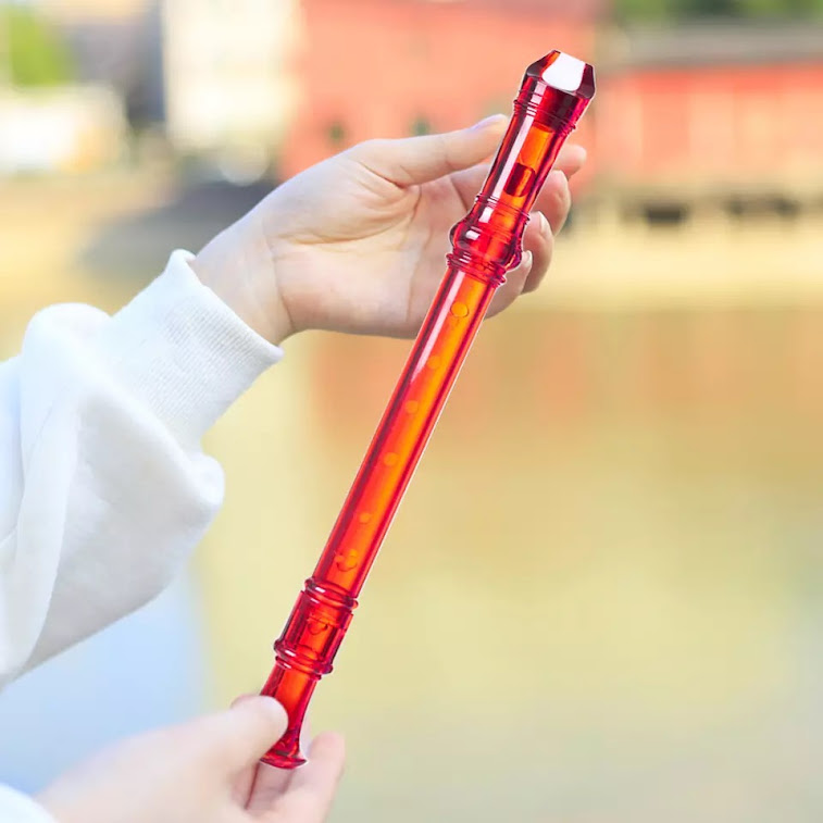 SÁO RECORDER MÀU 8 LỖ TRONG SUỐT