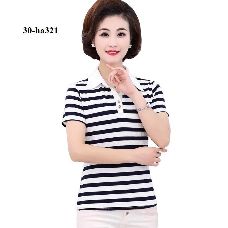 ha321-Áo kiểu thời trang trung niên cao cấp