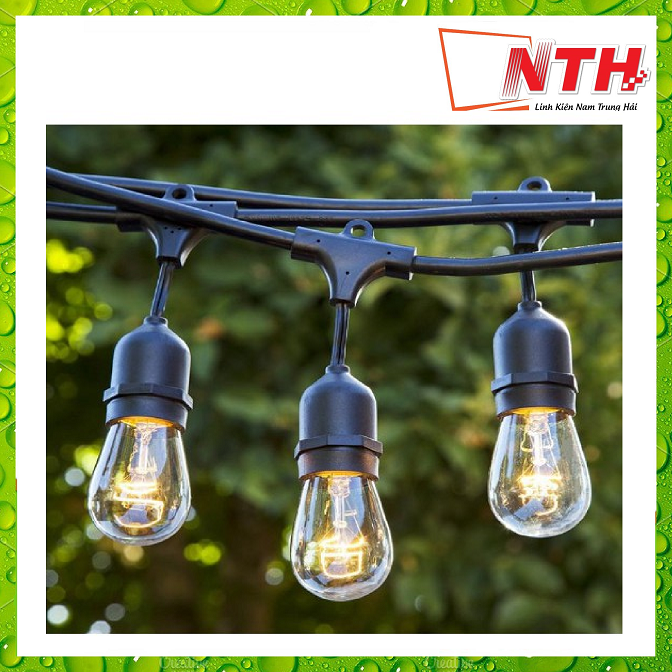 [HCM]DÂY ĐUI ĐÈN E27 - 5M 10 ĐUÔI ( CÓ ĐẦU NỐI THÊM DÂY )