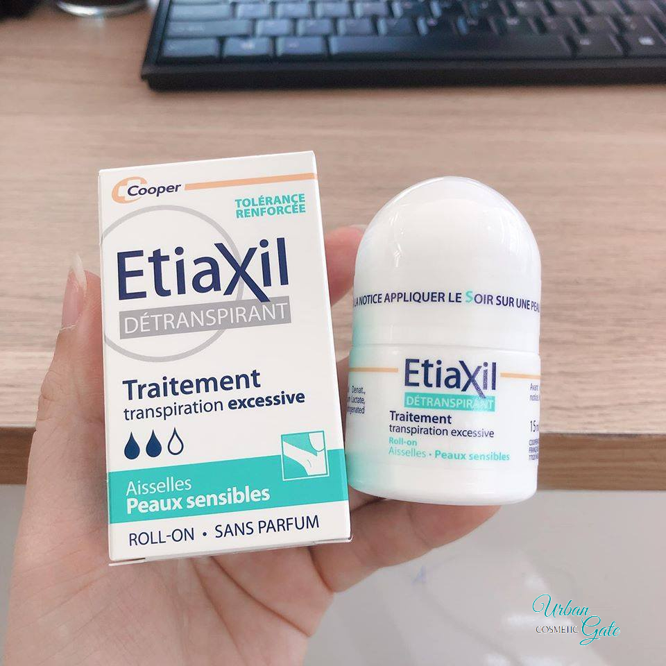 Deodorant etiaxil detranspirant traitement roll-on 15ml (blue/brown/red)-roller female armpit