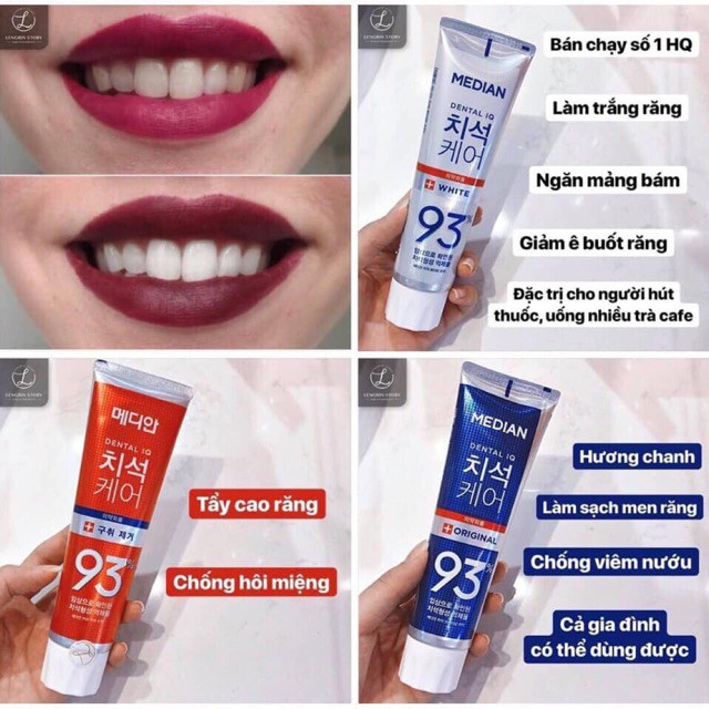 Kem đánh răng Median Dental IQ 93%