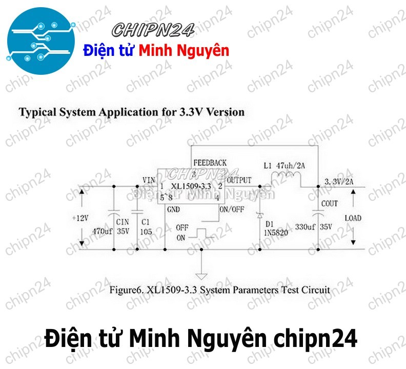 [2 con] (ST) IC Dán XL1509-3.3V SOP-8 Hàng Tốt (SMD) (XL1509 1509 3V3) - HH004169