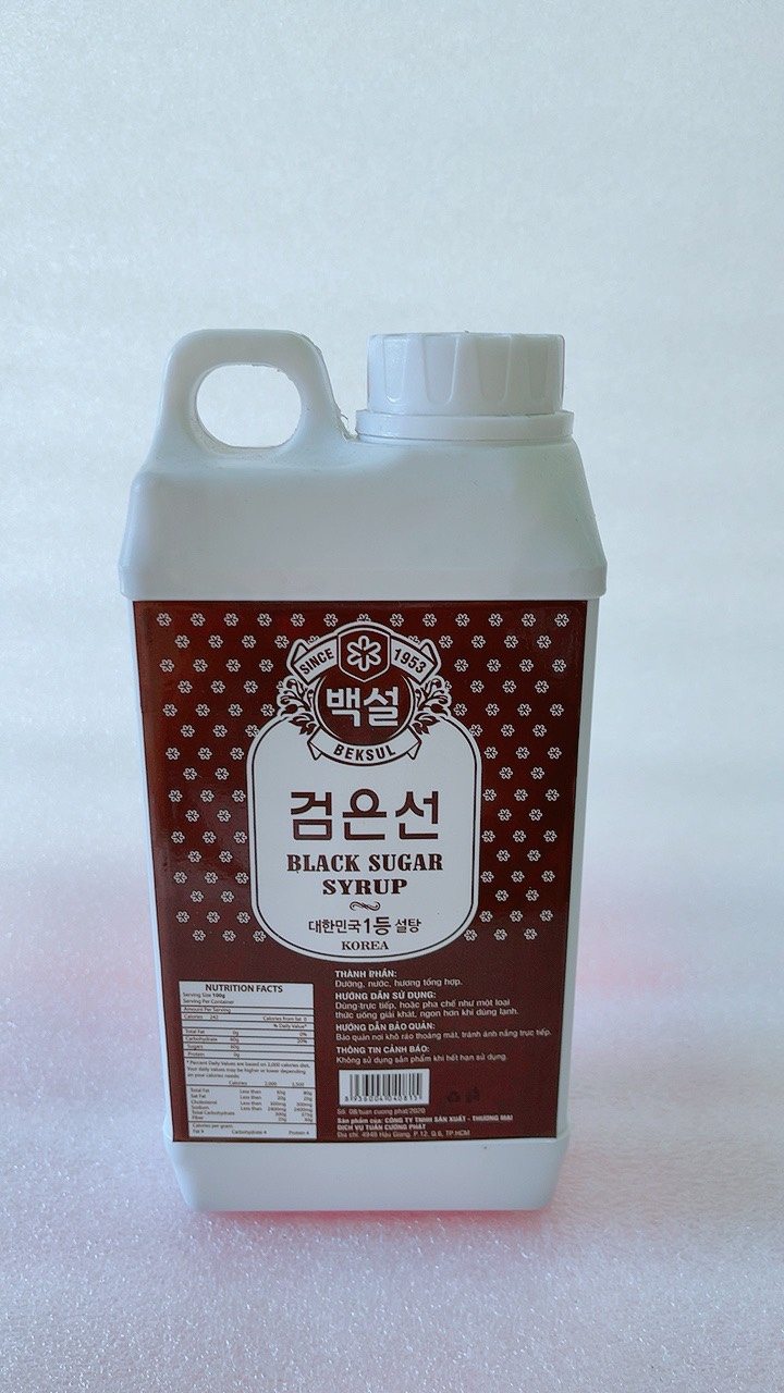 Syrup đường đen Hàn Quốc chai 1L