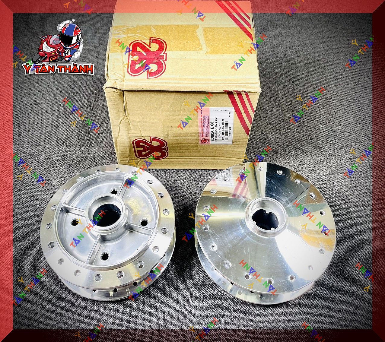 Cặp đùm mạ crom xe Dream 2 thắng đùm má nhỏ SYS MS26