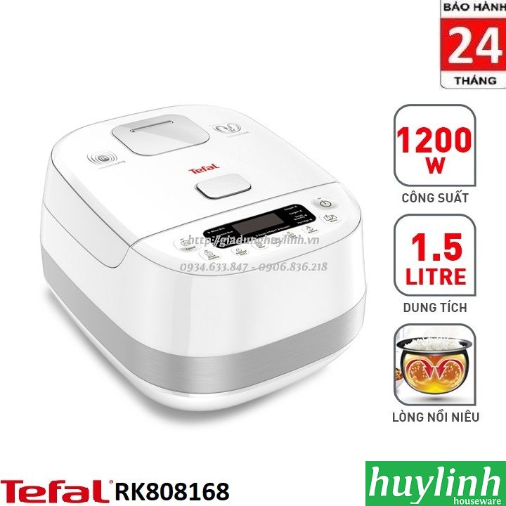 Nồi cơm điện tử cao tần ih tefal rk808168 - 1.5 lít - 1200w
