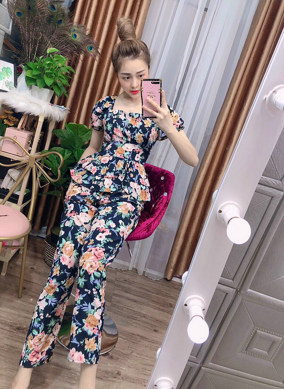 Sét bộ lụa hoa lai tầng-MTB#setbonu