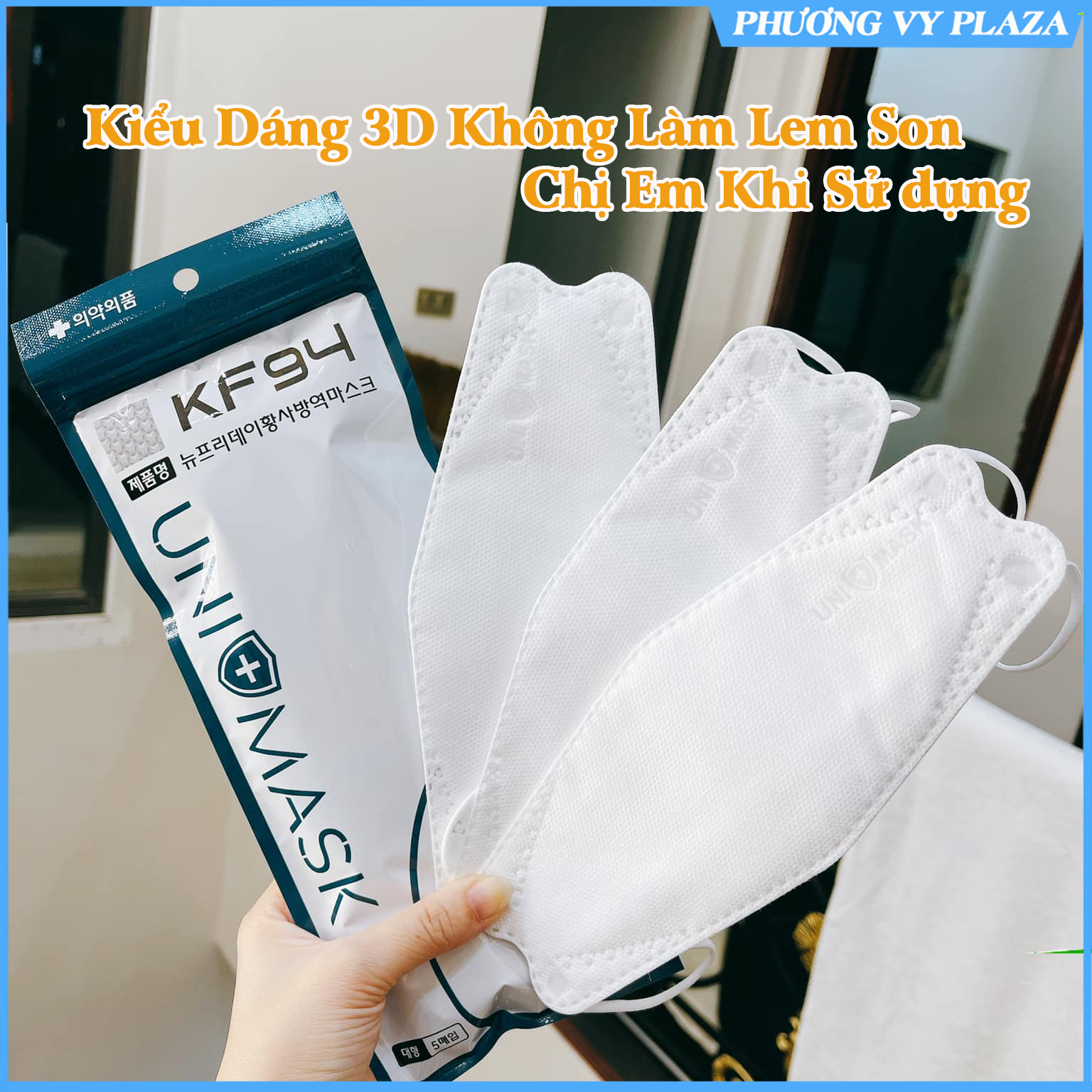 5 chiếc khẩu trang KF94 UNIMASK 4 lớp kháng khuẩn