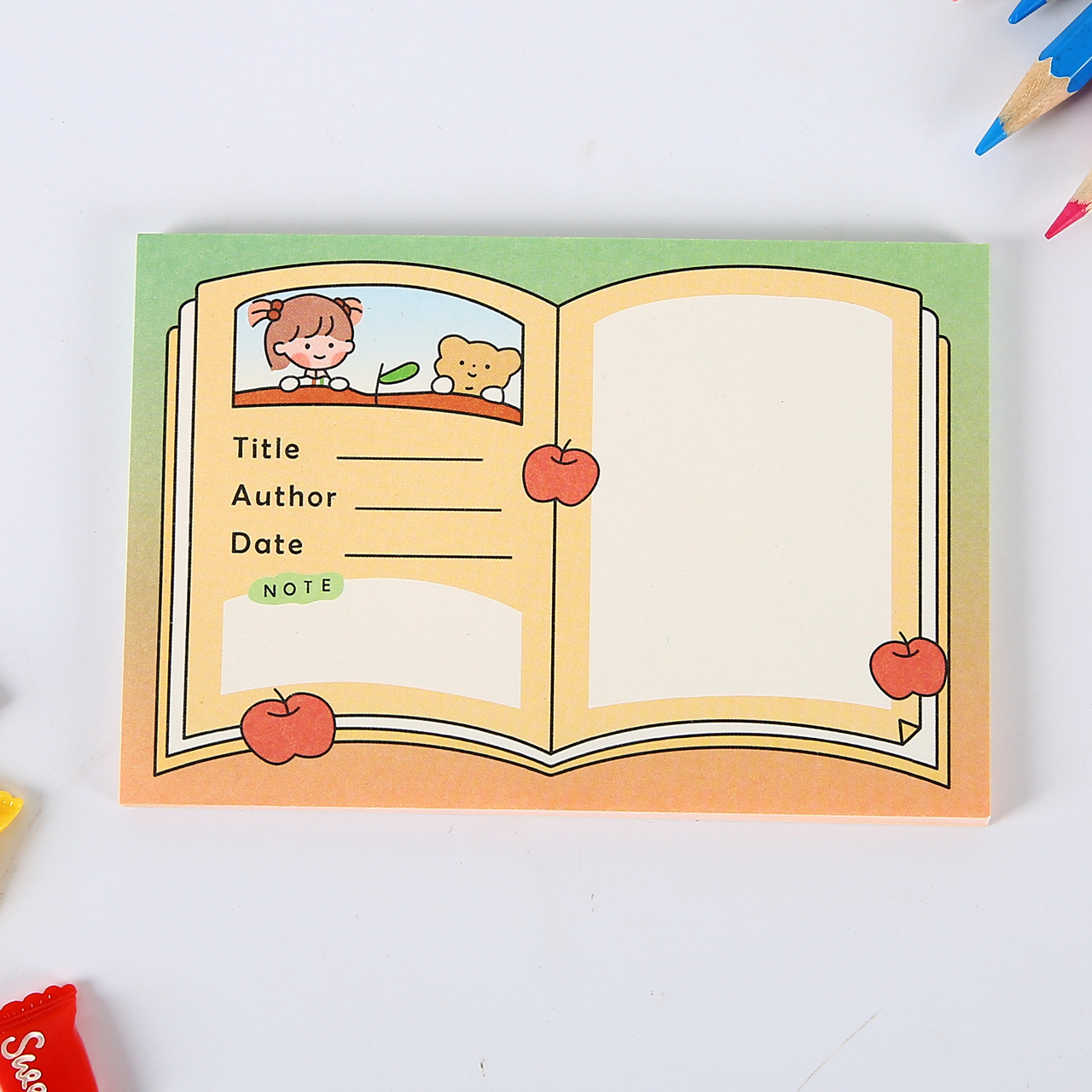 50 tờ giấy note to-do-list check list weekly plan cute flower girl màu sắc ngọt ngào phong cách hàn quốc 🌈💐