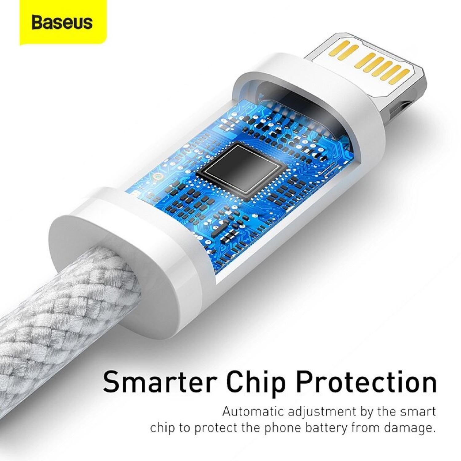 Cáp Sạc Baseus Dynamic 20W Type-C to Ln | Sạc Nhanh PD, Bện Dù Chống Gãy Gập