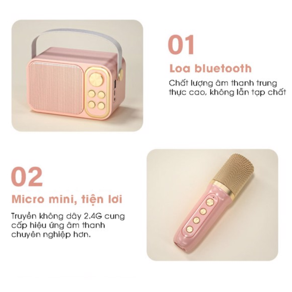 Bluetooth speaker with mic ys103 ys105 wireless microphone with mic body function keys
