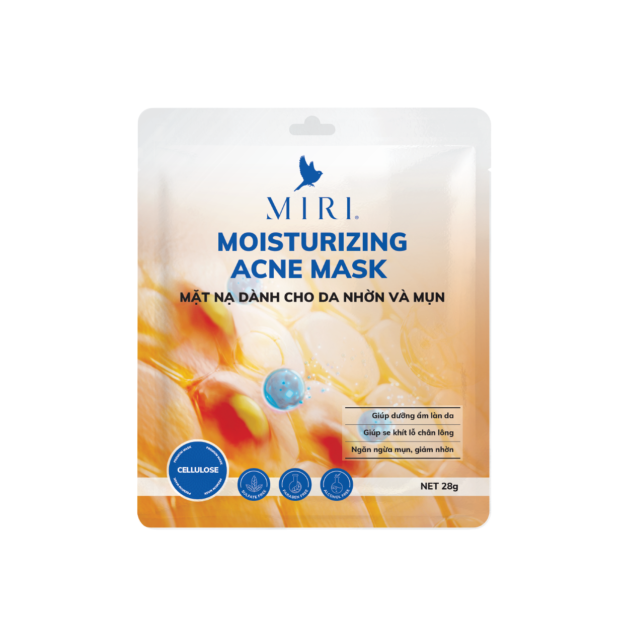 Mặt Nạ Dành Cho Da Nhờn Và Mụn - Moisturizing Acne Mask MIRI (28gr)